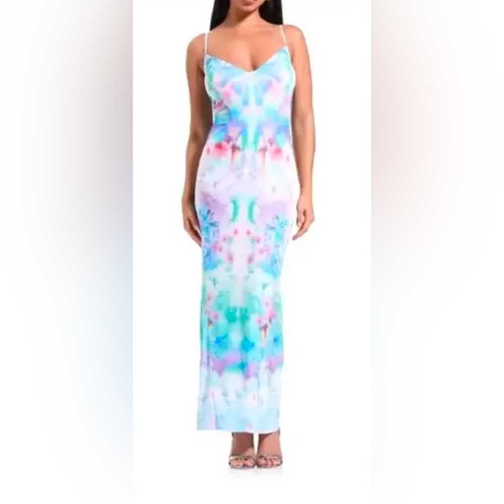 NWT AFRM Blur Blossom Maxi Dress